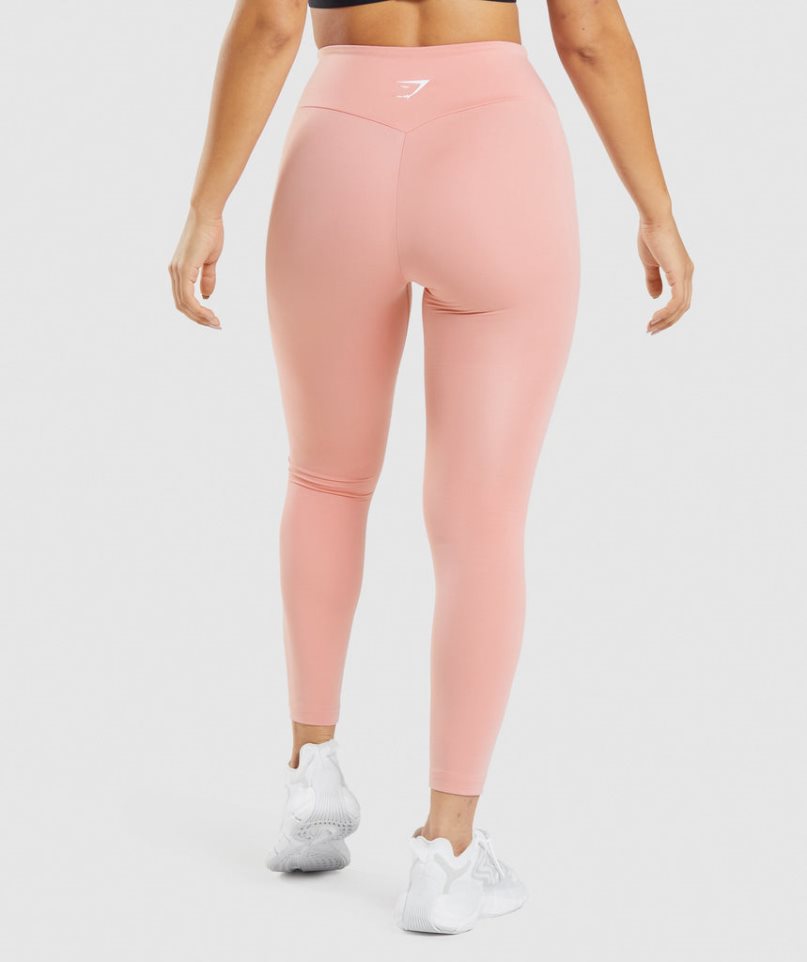 Women's Gymshark Training Leggings Pink | NZ 0CSGOT